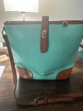 Dooney & Bourke Mint Leather Bucket Bag